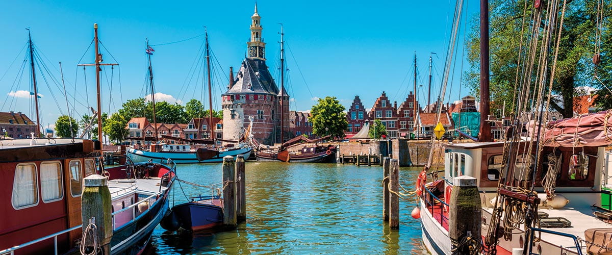 The harbour in Hoorn, Netherlands